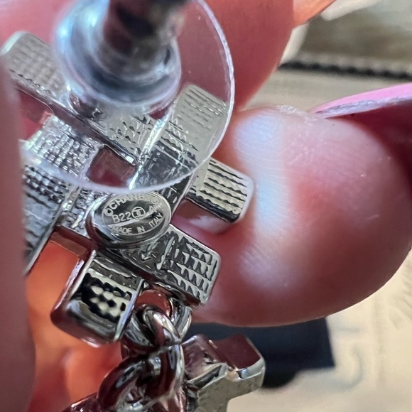 CHANEL Hashtag 19 and CC Crystal Drop Earrings - Picture 5 of 8